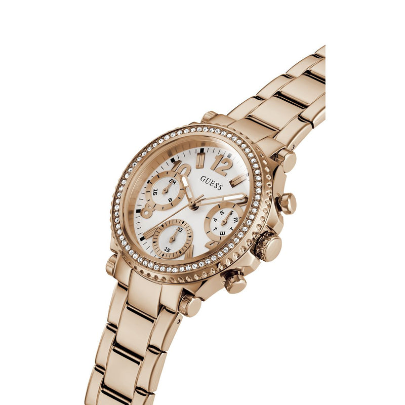 Guess White Round Dial Quartz Analog Women Watch Watch Guess