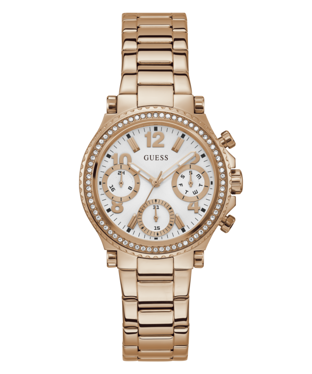 Guess White Round Dial Quartz Analog Women Watch