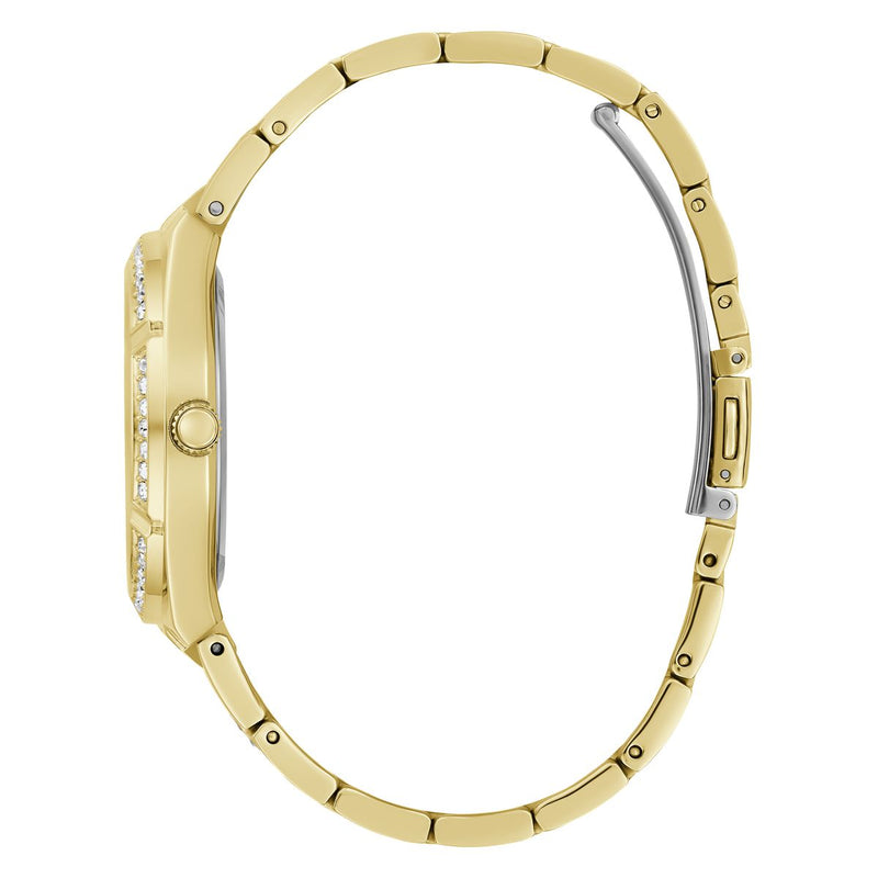 Guess Allara Champagne Round Dial Multi-function Women Watch Watch Guess