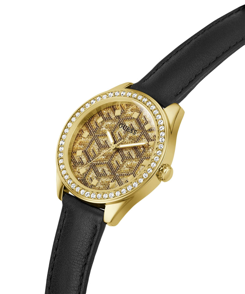 Guess Trend Gold Round Dial Analog Women Watch Watch Guess