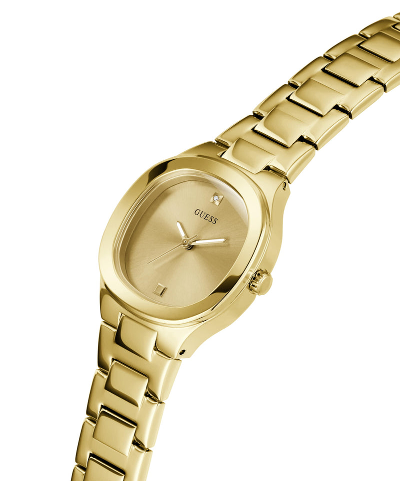 Guess Eve Champagne Square Dial Quartz Analog Women Watch Watch Guess