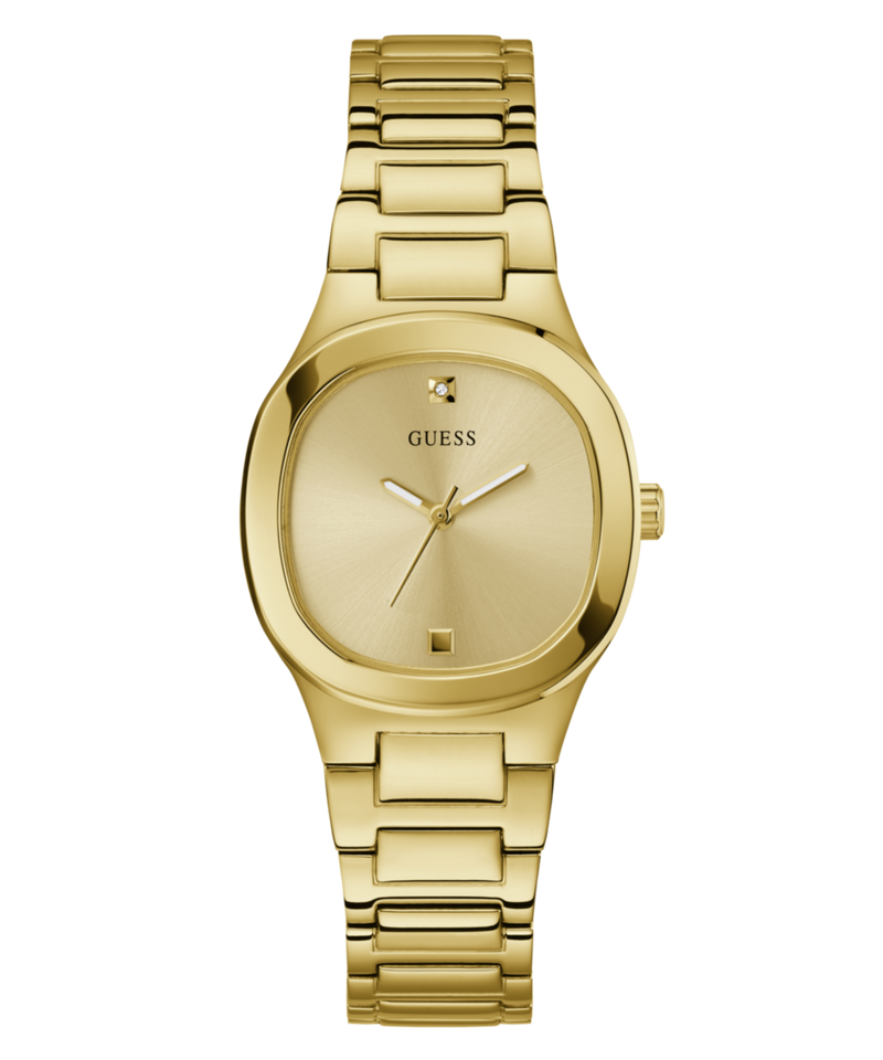 Guess Eve Champagne Square Dial Quartz Analog Women Watch Watch Guess