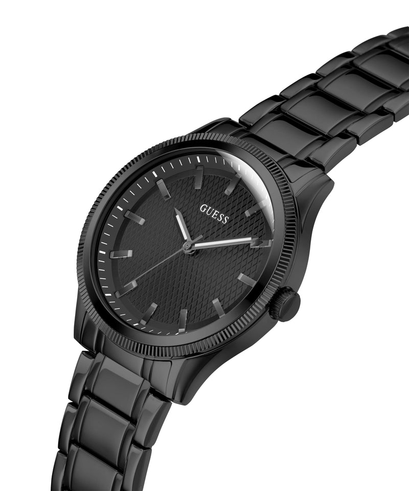 Guess Black Round Dial Analog Men Watch Watch Guess