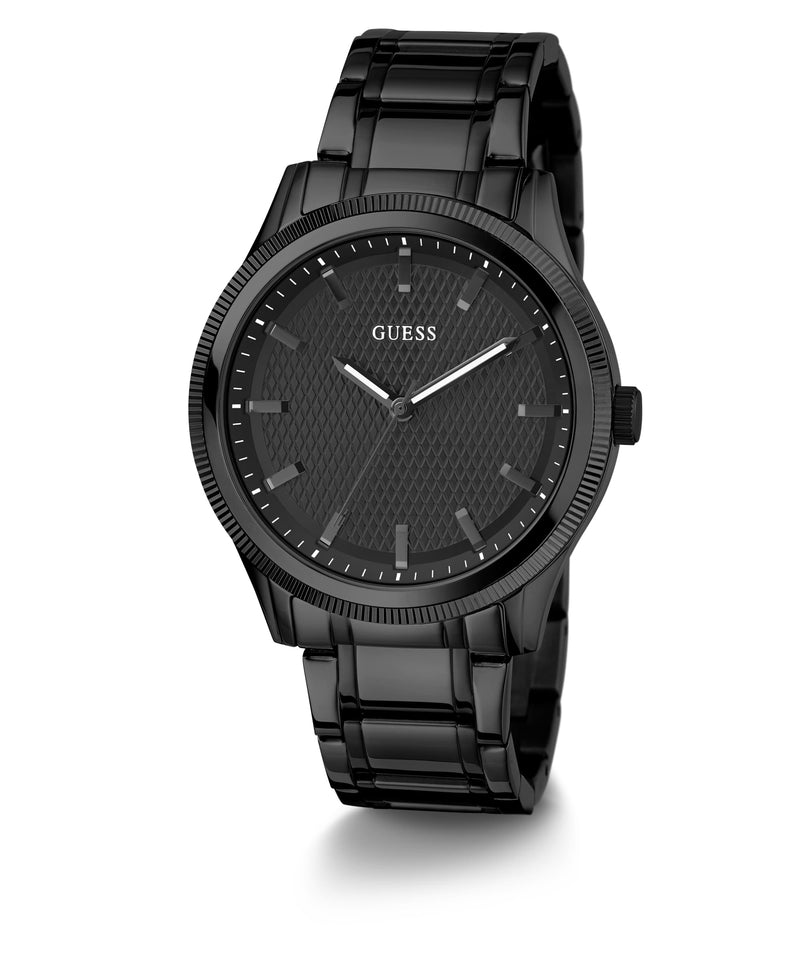 Guess Black Round Dial Analog Men Watch Watch Guess