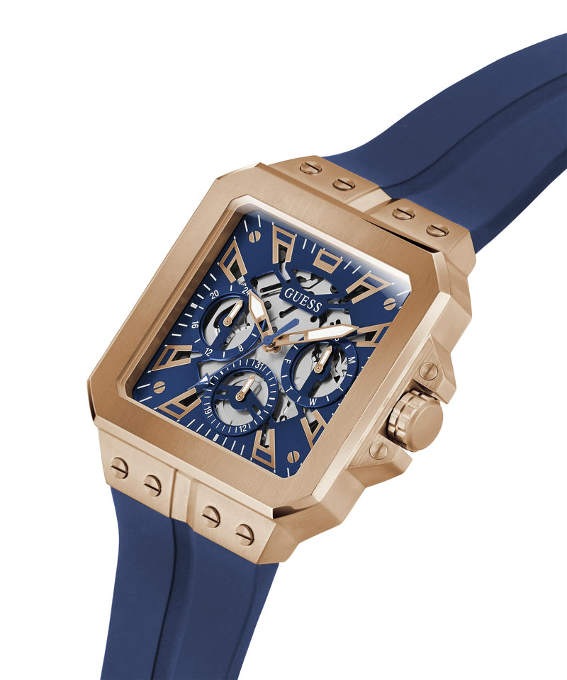 Guess Rose gold Square Dial Multi-function Men Watch Watch Guess
