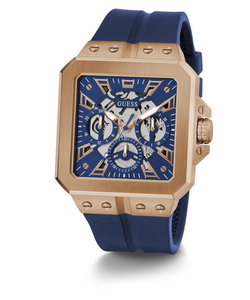 Guess Rose gold Square Dial Multi-function Men Watch Watch Guess
