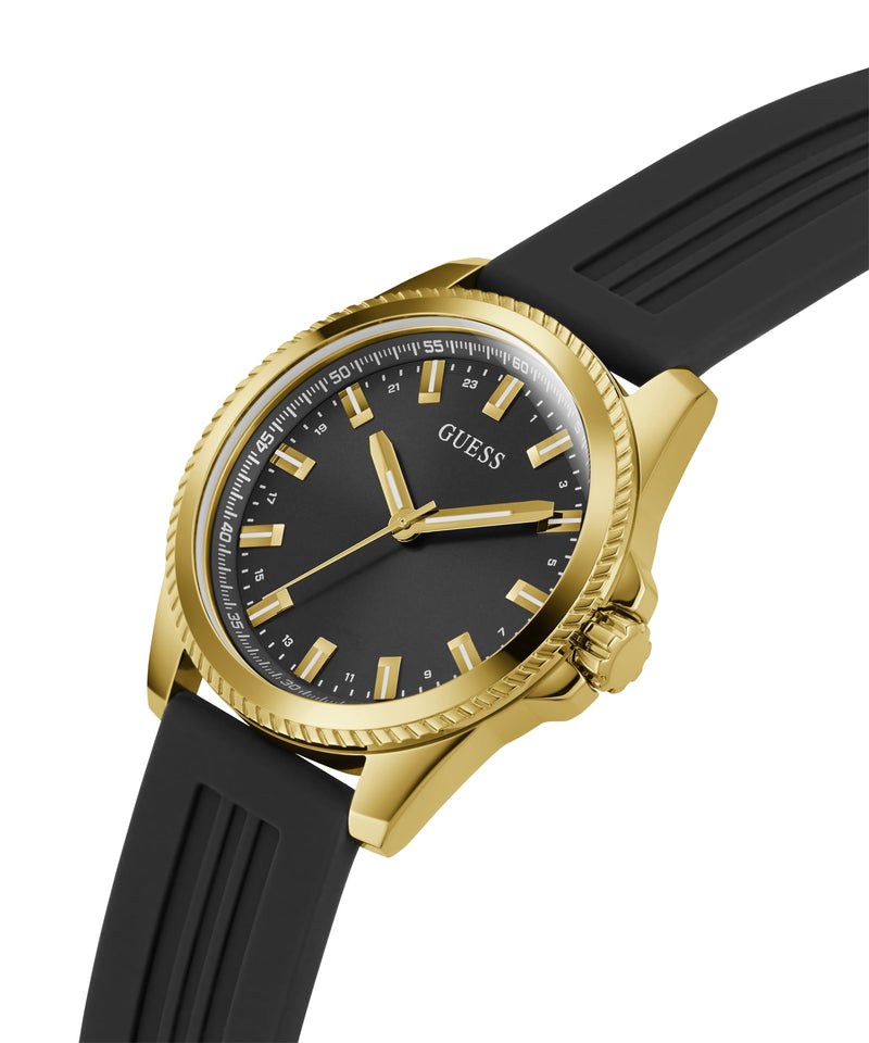 Guess Gold Round Dial Analog Men Watch Watch Guess