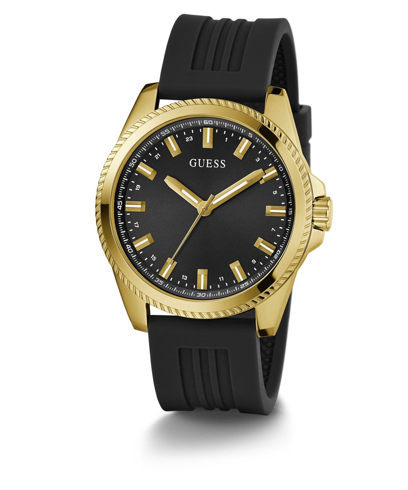 Guess Gold Round Dial Analog Men Watch Watch Guess