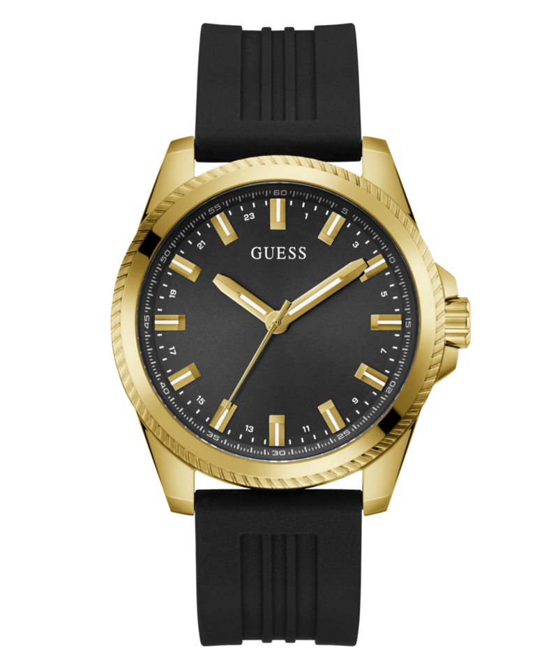 Guess Gold Round Dial Analog Men Watch Watch Guess