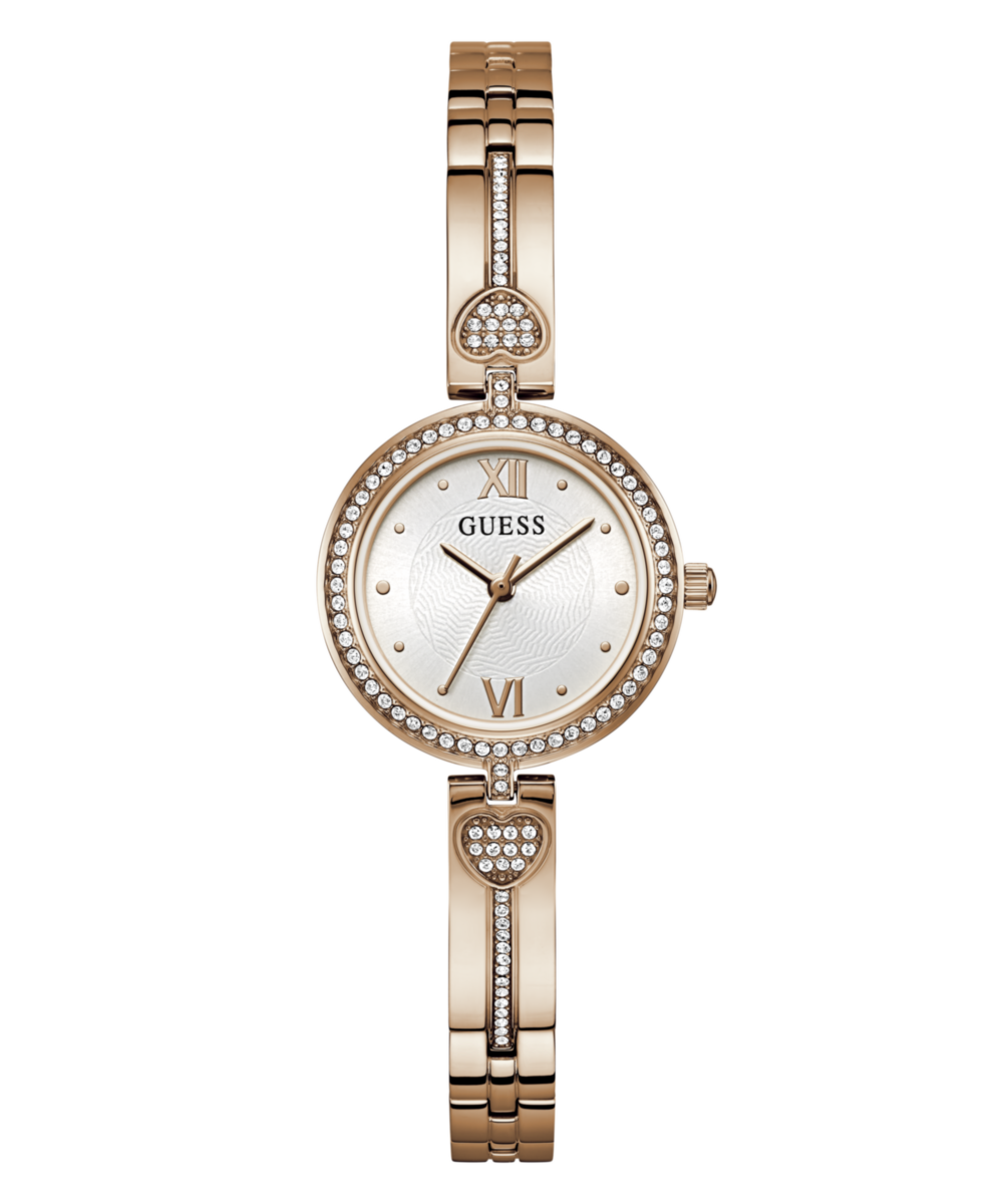 Guess White Round Dial Quartz Analog Women Watch