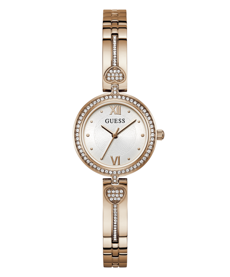 Guess White Round Dial Quartz Analog Women Watch Watch Guess