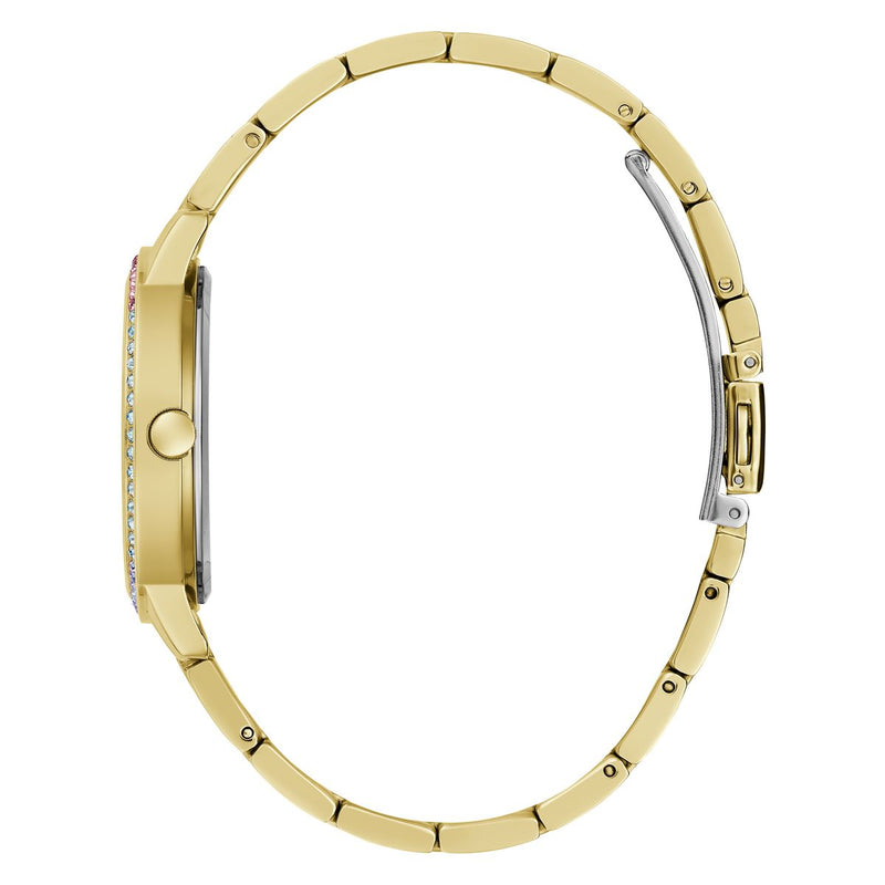Guess White Round Dial Quartz Analog Women Watch Watch Guess