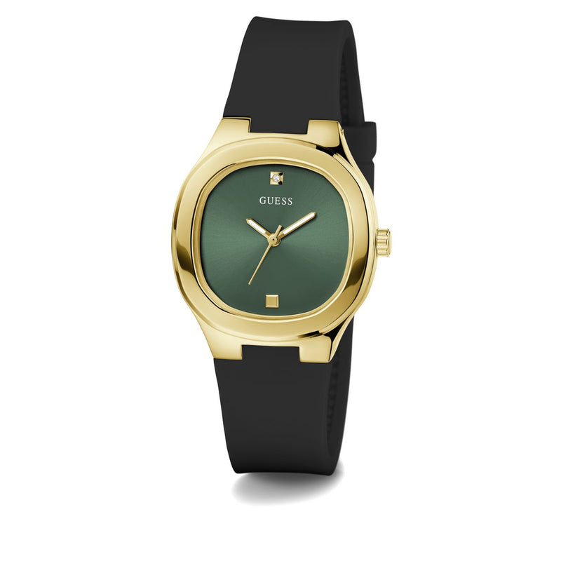 Guess Green Square Dial Quartz Analog Women Watch Watch Guess