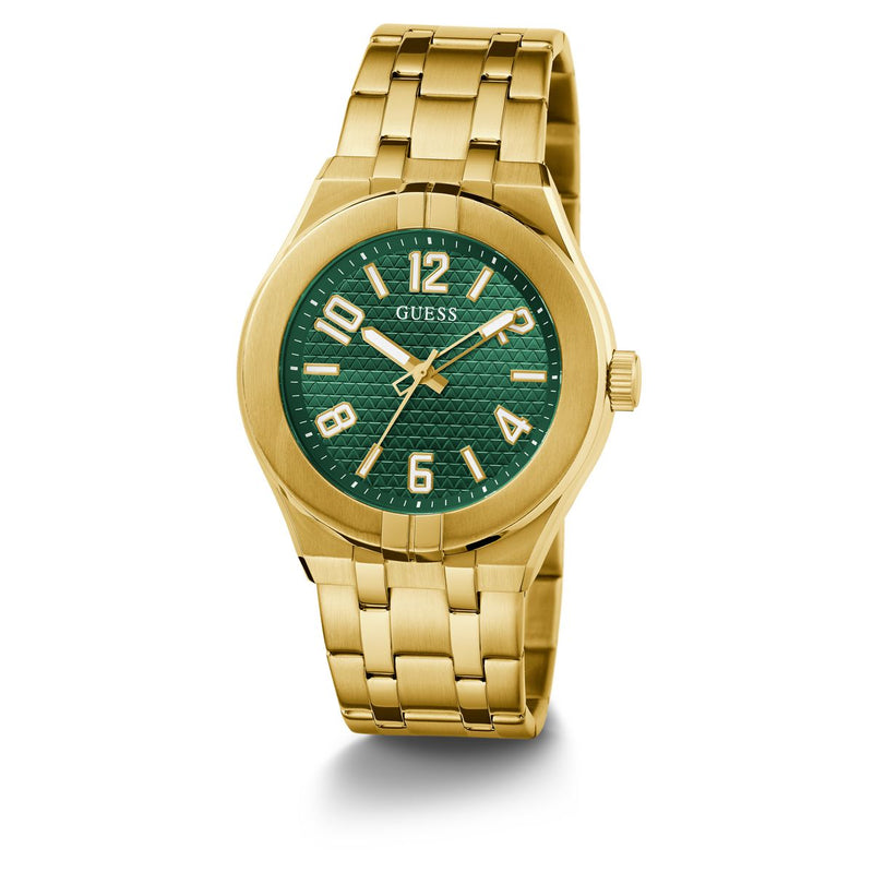 Guess Green Round Dial Quartz Analog Men Watch Watch Guess