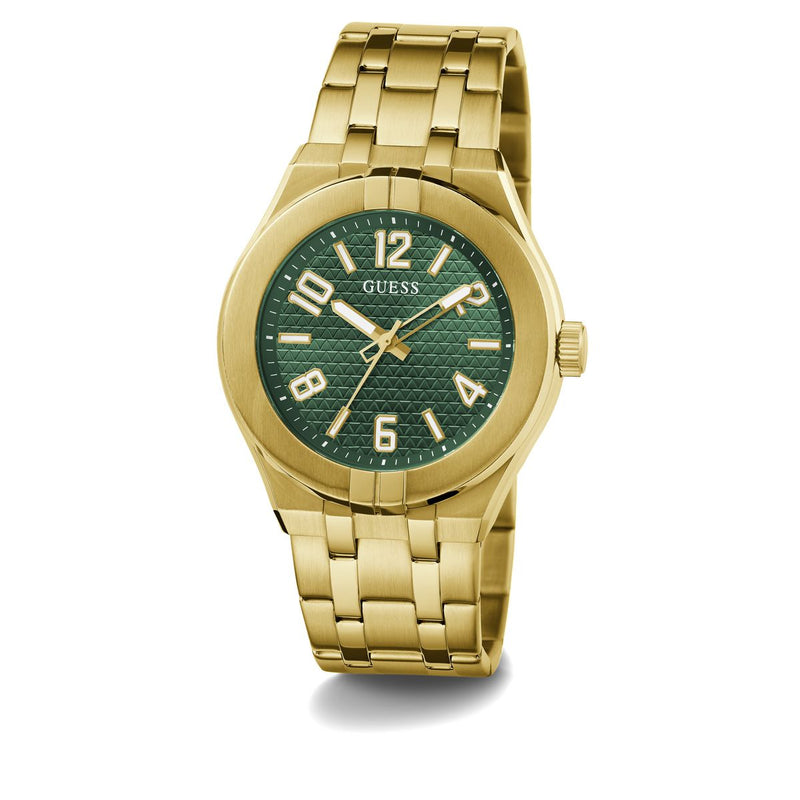 Guess Green Round Dial Quartz Analog Men Watch Watch Guess