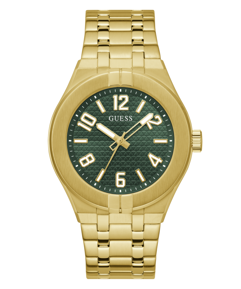 Guess Green Round Dial Quartz Analog Men Watch Watch Guess