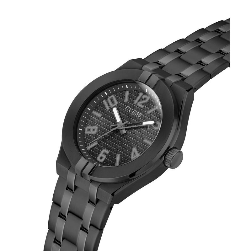 Guess Black Round Dial Quartz Analog Men Watch Watch Guess