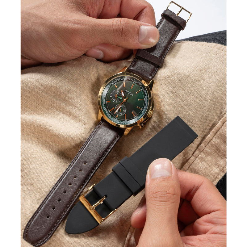 Guess Spec Green Round Quartz Men Watch Watch Guess