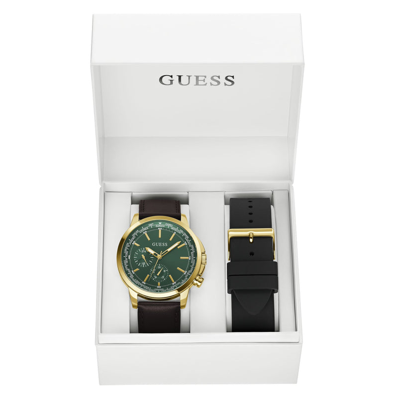 Guess Spec Green Round Quartz Men Watch Watch Guess