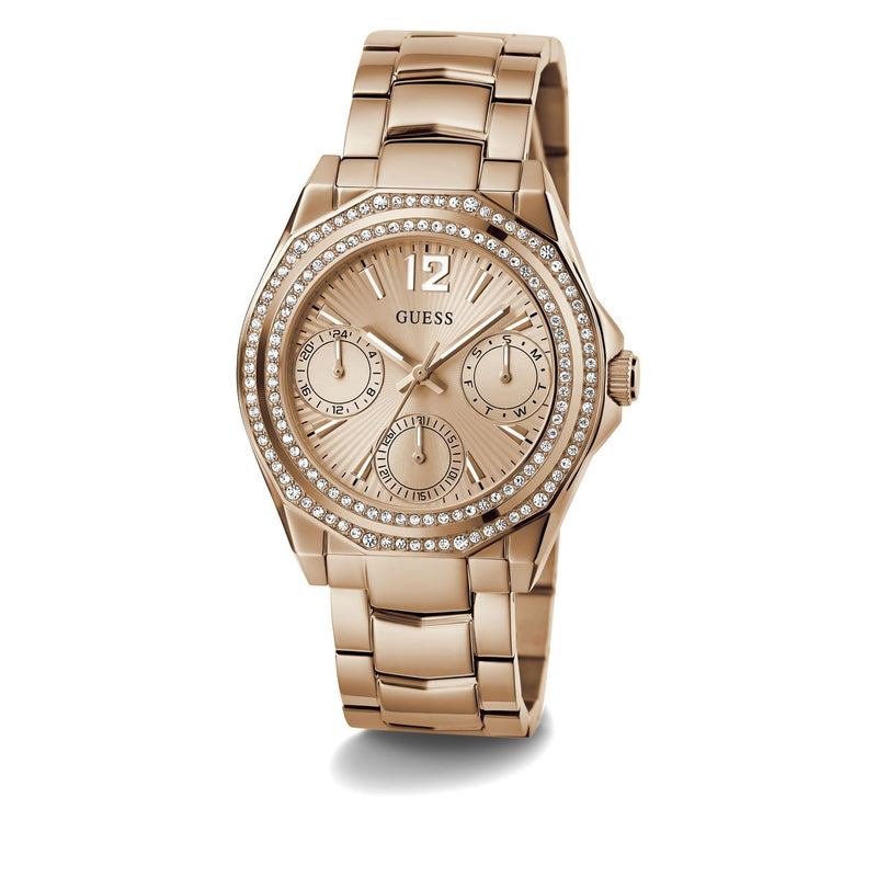 Guess Ritzy Rose gold Round Dial Quartz Analog Women Watch Watch Guess