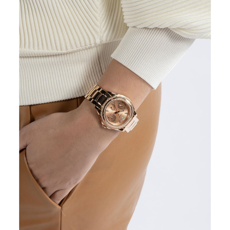 Guess Ritzy Rose gold Round Dial Quartz Analog Women Watch Watch Guess