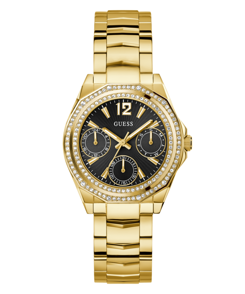 Guess Ritzy Black Round Quartz Women Watch Watch Guess