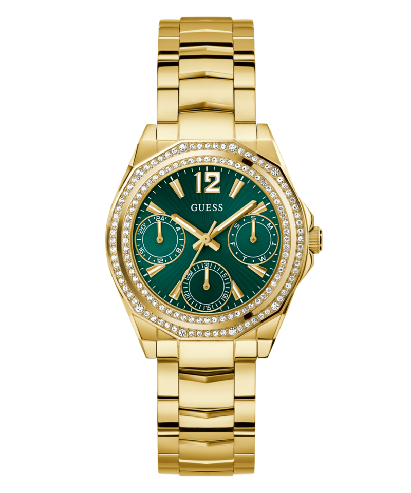 Guess Ritzy Green Round Quartz Women Watch Watch Guess