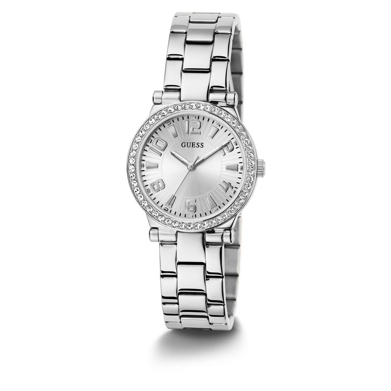Guess Fawn White Round Dial Quartz Analog Women Watch Watch Guess