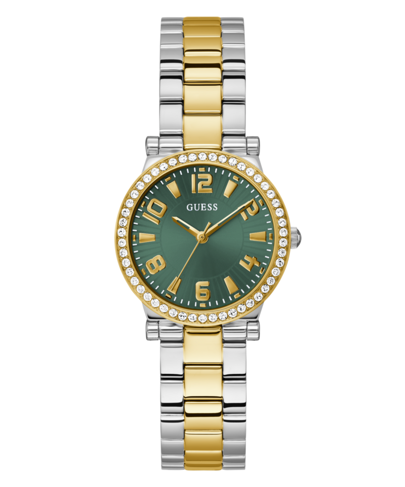 Guess Fawn Green Round Dial Quartz Analog Women Watch Watch Guess