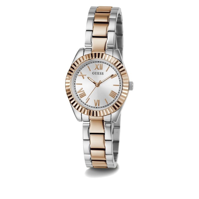 Guess Mini Luna Silver Round Dial Quartz Analog Women Watch Watch Guess