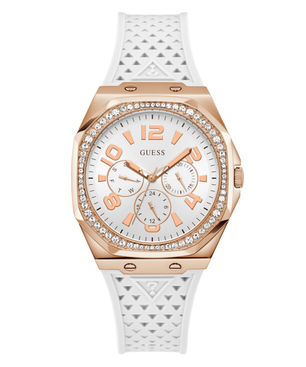 Guess Zest White Octogonal Dial Quartz Analog Women Watch