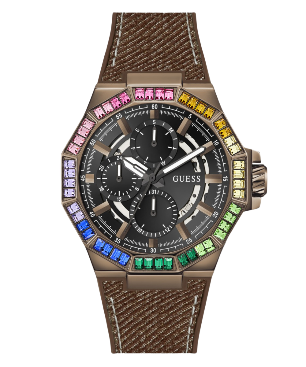 Guess Round 45mm Black Dial Analog Men Watch - GW0701G5