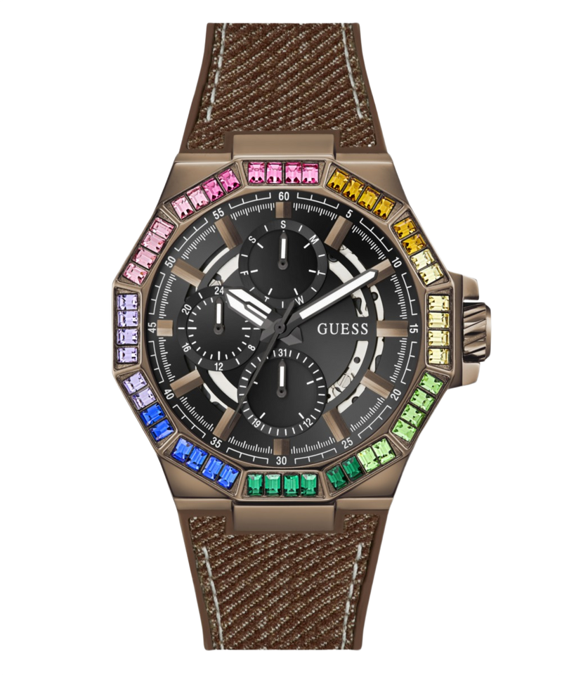 Guess Round 45mm Black Dial Analog Men Watch - GW0701G5 Watch Guess