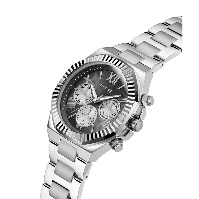 Guess Equity Black Round Dial Quartz Analog Men Watch Watch Guess