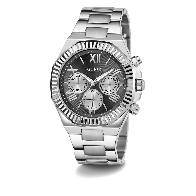 Guess Equity Black Round Dial Quartz Analog Men Watch Watch Guess