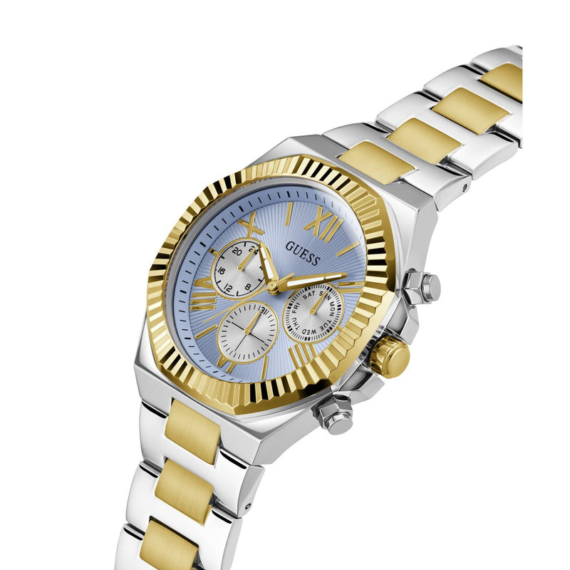 Guess Equity Blue Round Dial Quartz Analog Men Watch Watch Guess
