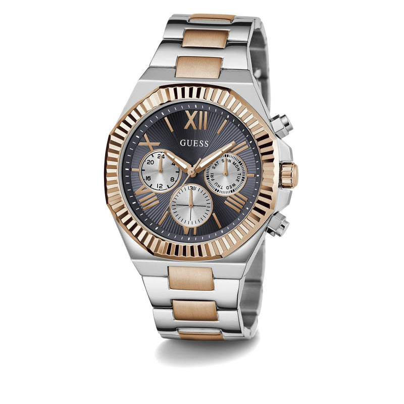 Guess Equity Navy Round Dial Quartz Analog Men Watch Watch Guess