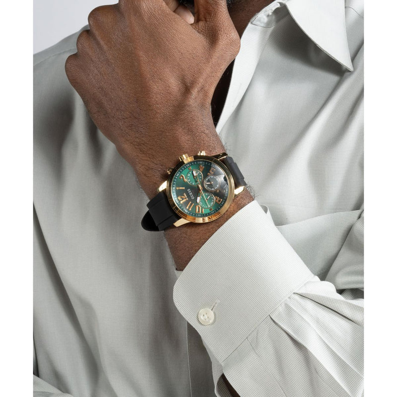 Guess Parker Green Round Dial Quartz Analog Men Watch Watch Guess