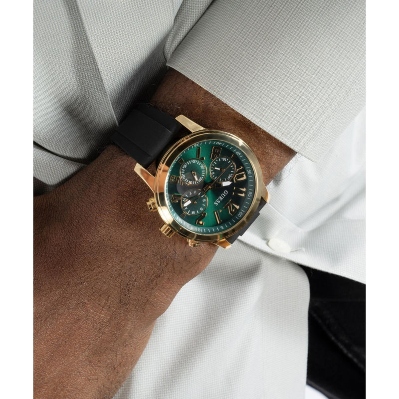 Guess Parker Green Round Dial Quartz Analog Men Watch Watch Guess