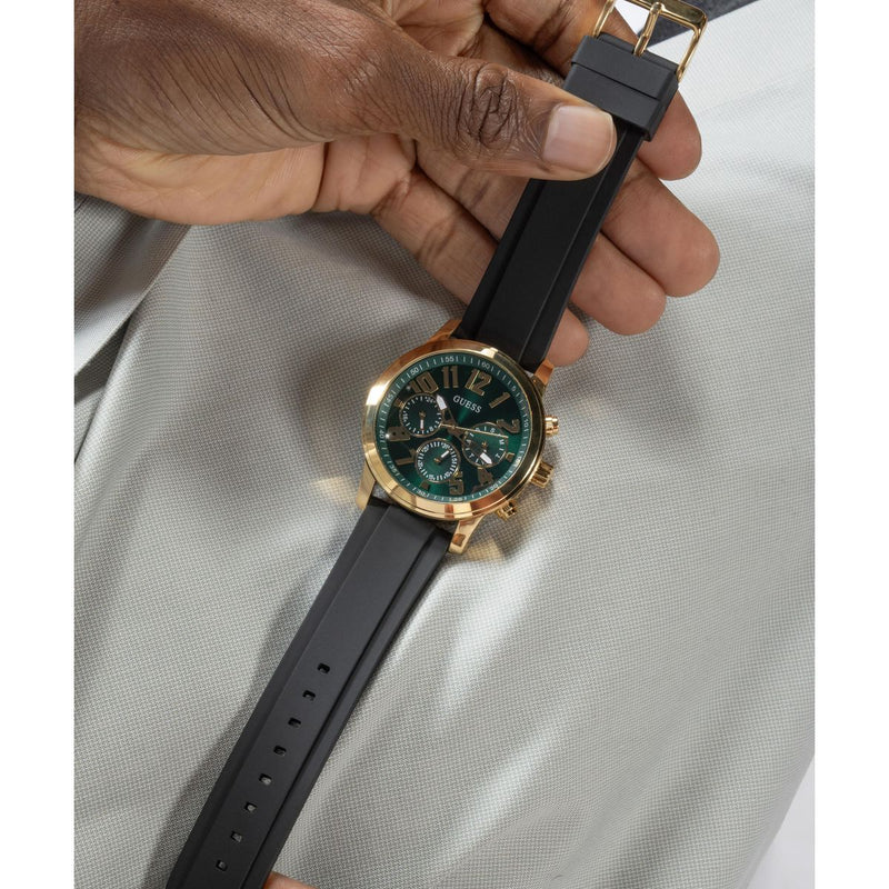 Guess Parker Green Round Dial Quartz Analog Men Watch Watch Guess