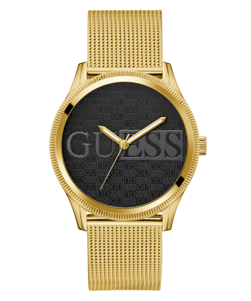Guess Reputation Black Round Dial Quartz Analog Men Watch Watch Guess