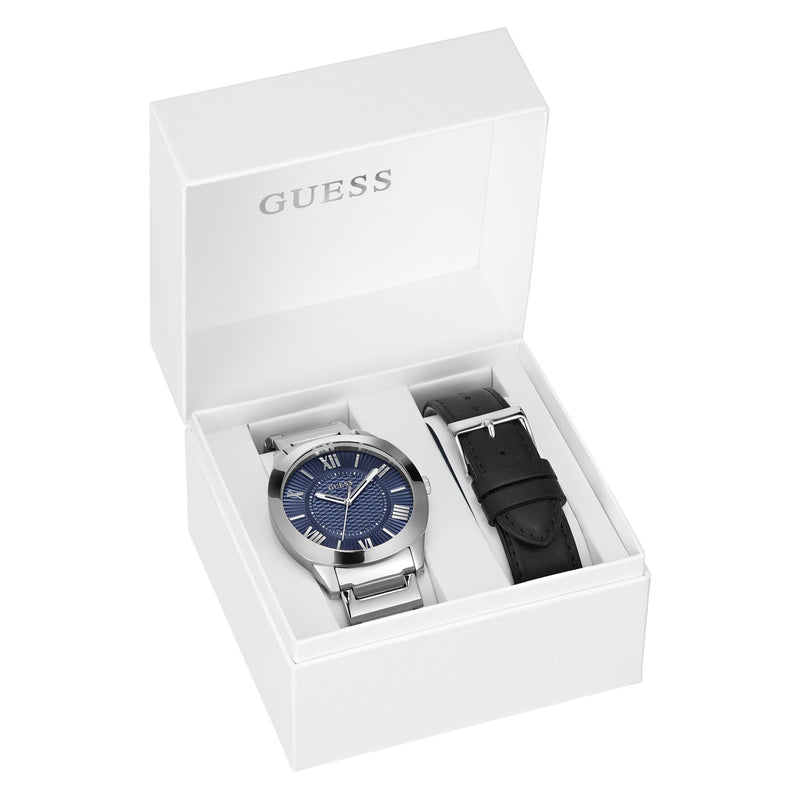 Guess Arc Blue Round Dial Quartz Analog Men Watch Watch Guess