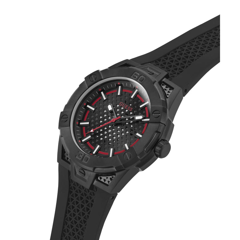 Guess Network Black Round Dial Quartz Analog Men Watch Watch Guess
