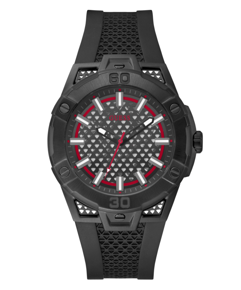 Guess Network Black Round Dial Quartz Analog Men Watch Watch Guess