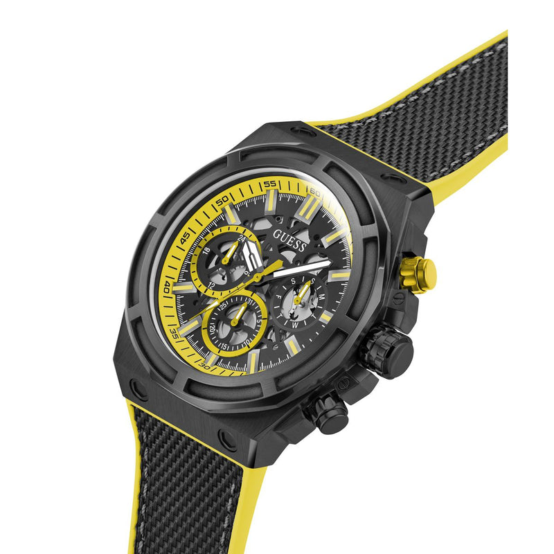 Guess Masterpiece Black Round Dial Quartz Analog Men Watch Watch Guess