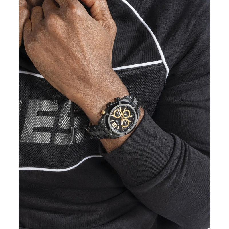 Guess Resistance Black Round Dial Quartz Analog Men Watch Watch Guess