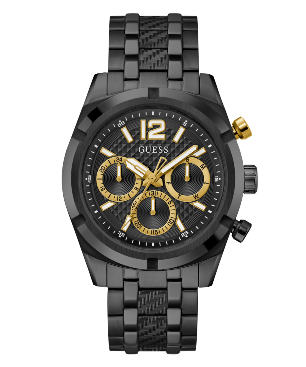 Guess Resistance Black Round Dial Quartz Analog Men Watch