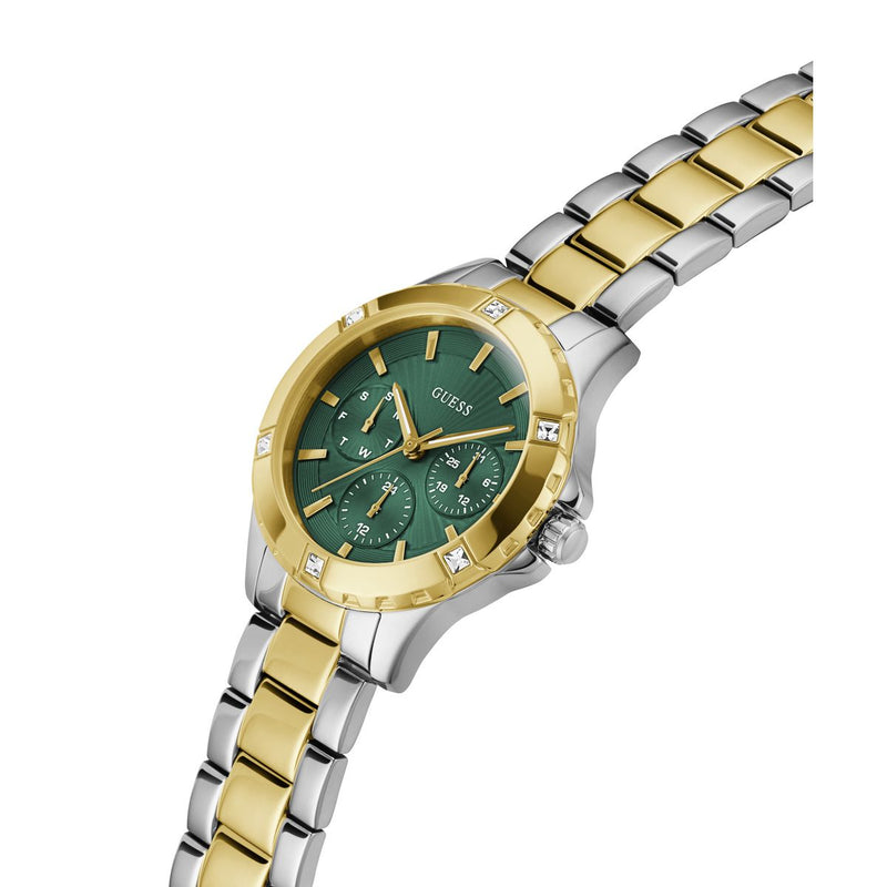 Guess Mist Green Round Dial Quartz Analog Women Watch Watch Guess