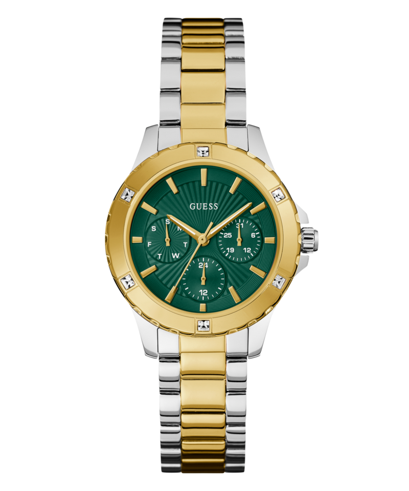 Guess Mist Green Round Dial Quartz Analog Women Watch Watch Guess