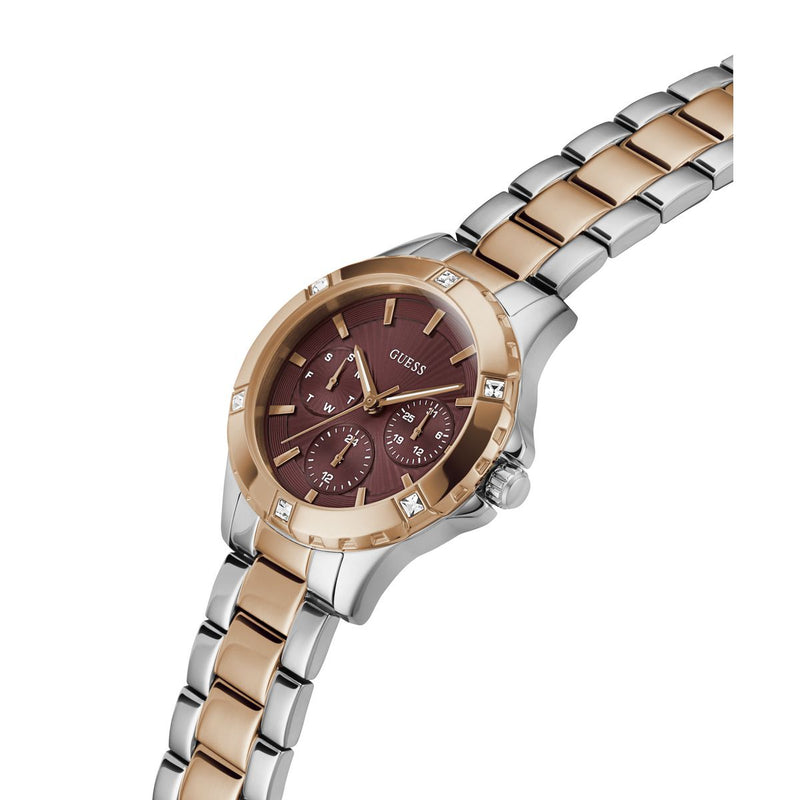 Guess Mist Red Round Dial Quartz Analog Women Watch Watch Guess